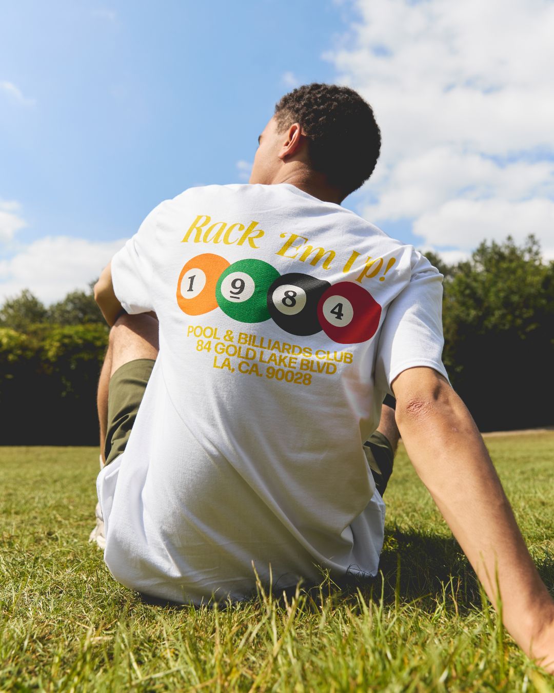 Vice 84 'Rack 'Em Up' Tee White – UN:IK Clothing