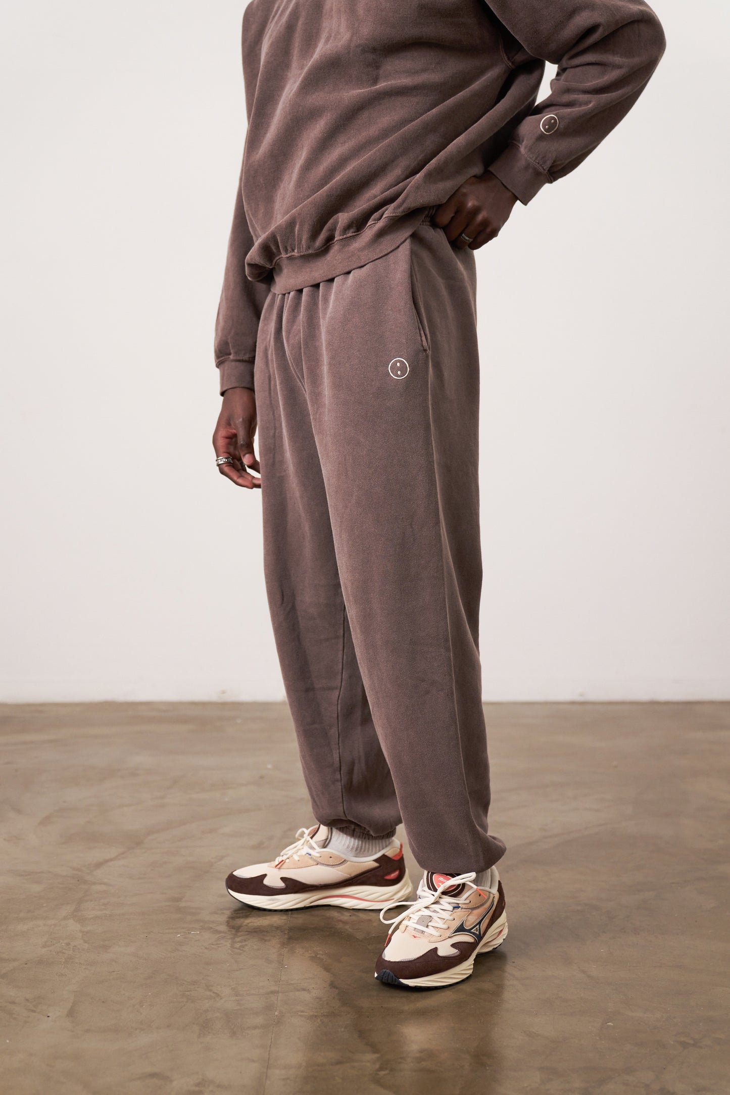 Essentials Vintage Washed Joggers - Cocoa