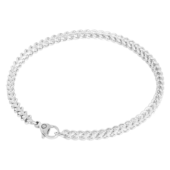 Franco Chain Bracelet 4mm - Silver