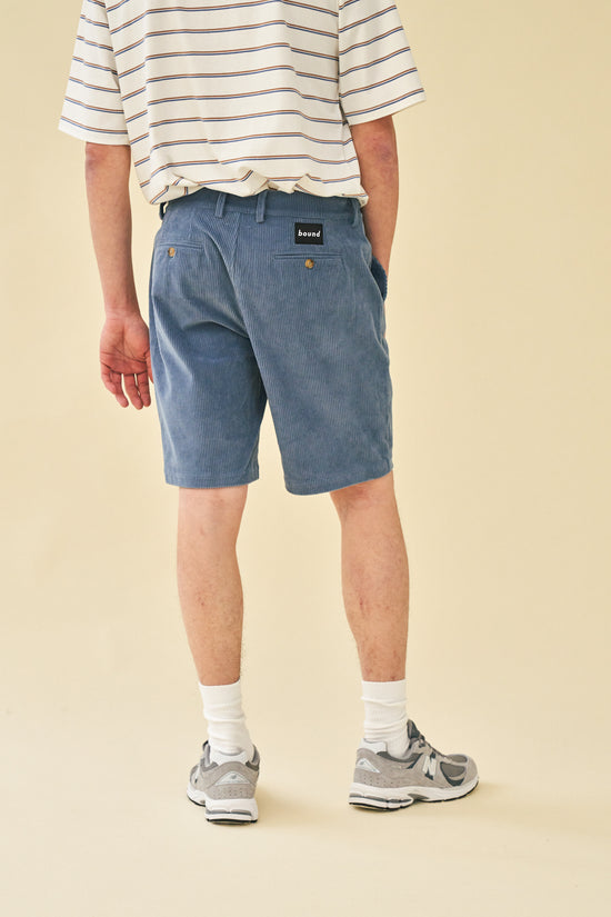 bound 'Slate Blue' Cord Shorts
