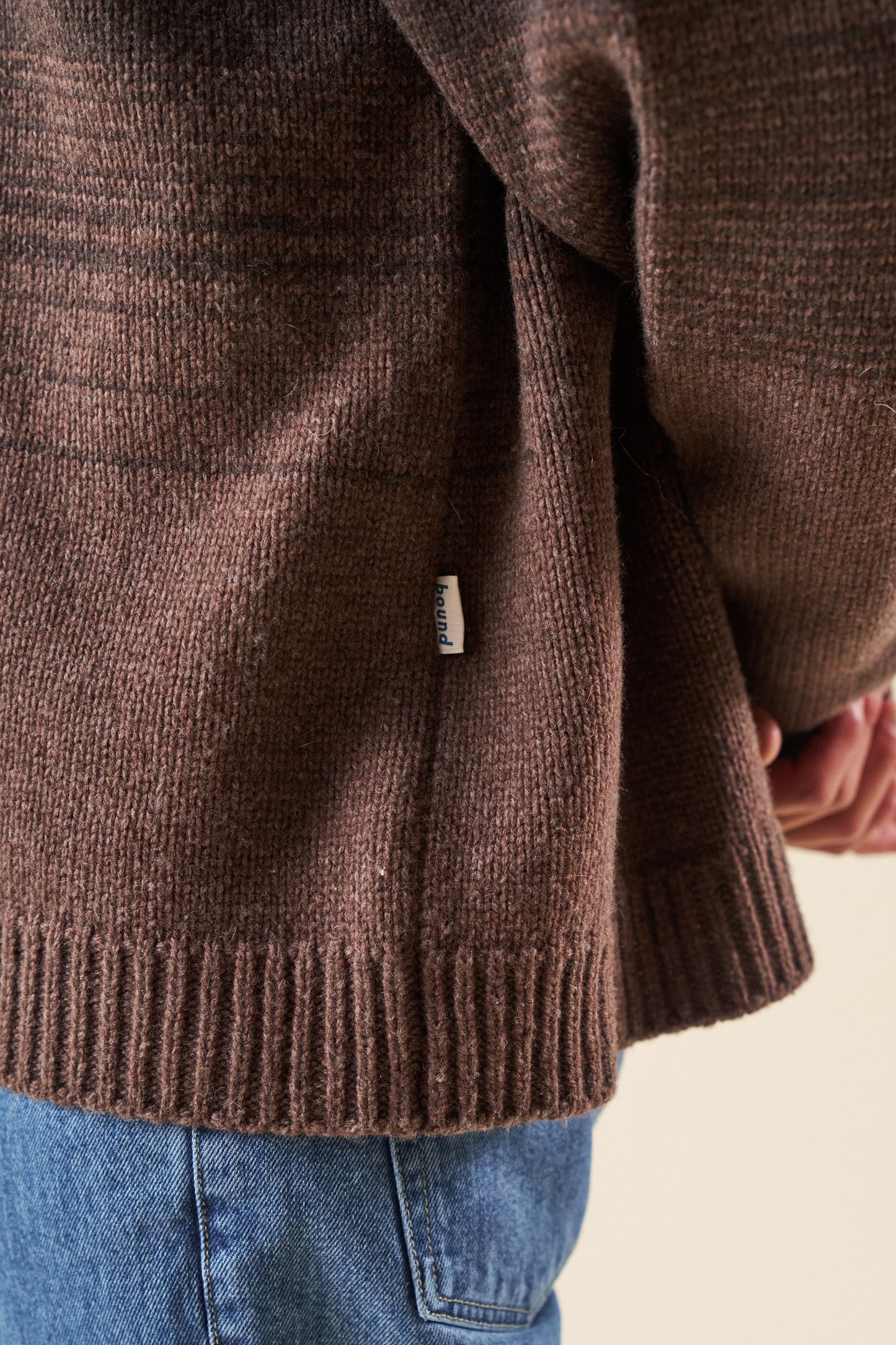 bound Brown Gradient Lambswool Sweater