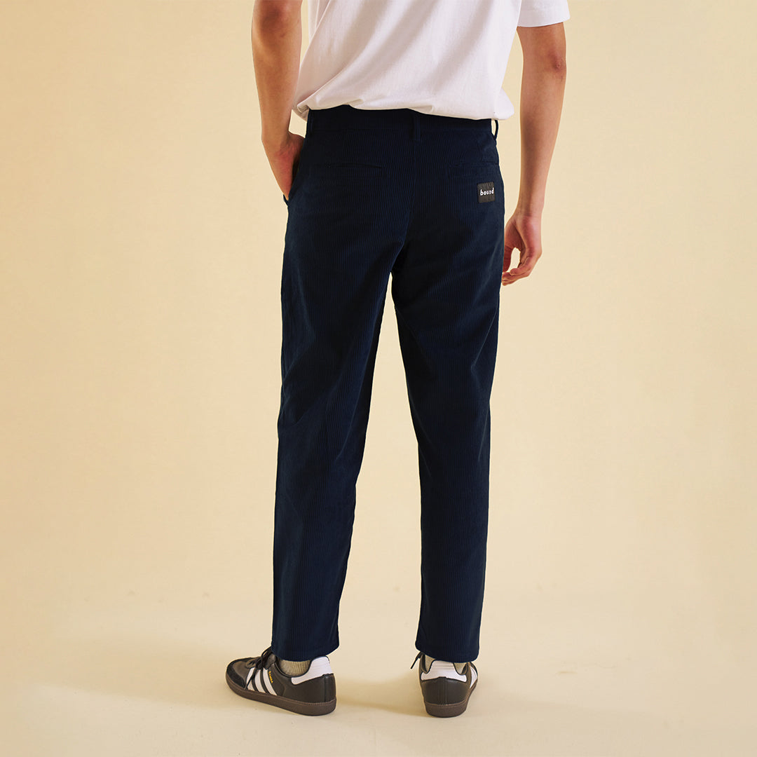 【新品】everyone corduroy trousers (NAVY) everyone wide straight corduroy trousers (NAVY) | everyone