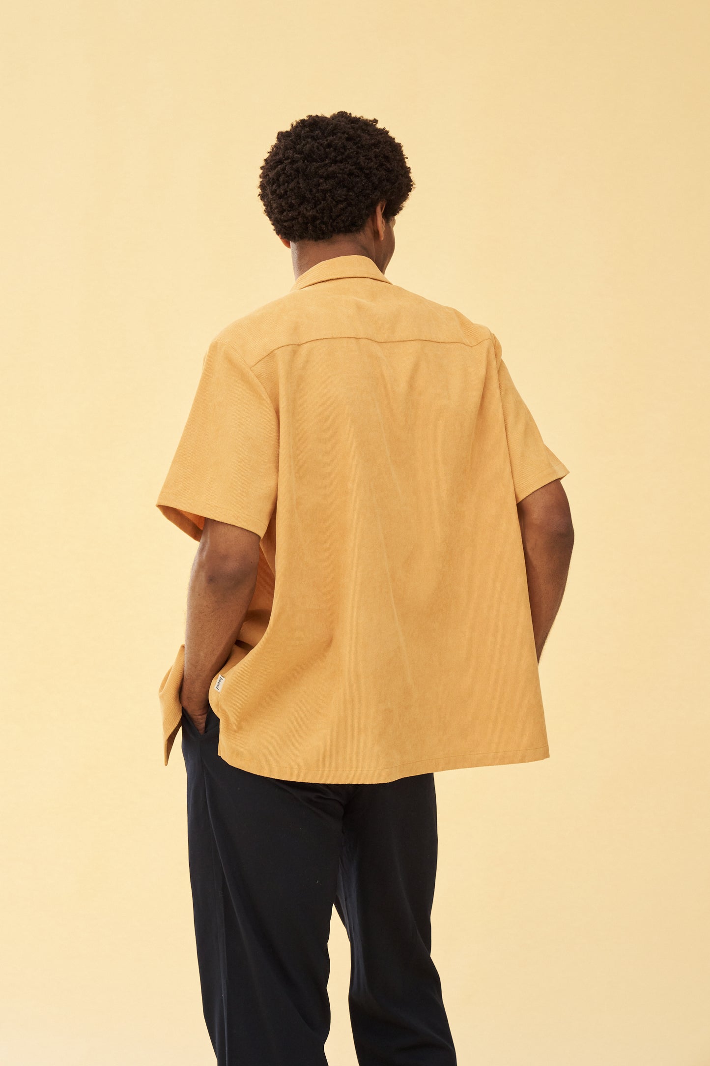 bound 'Mustard' Cord Towel SS Shirt