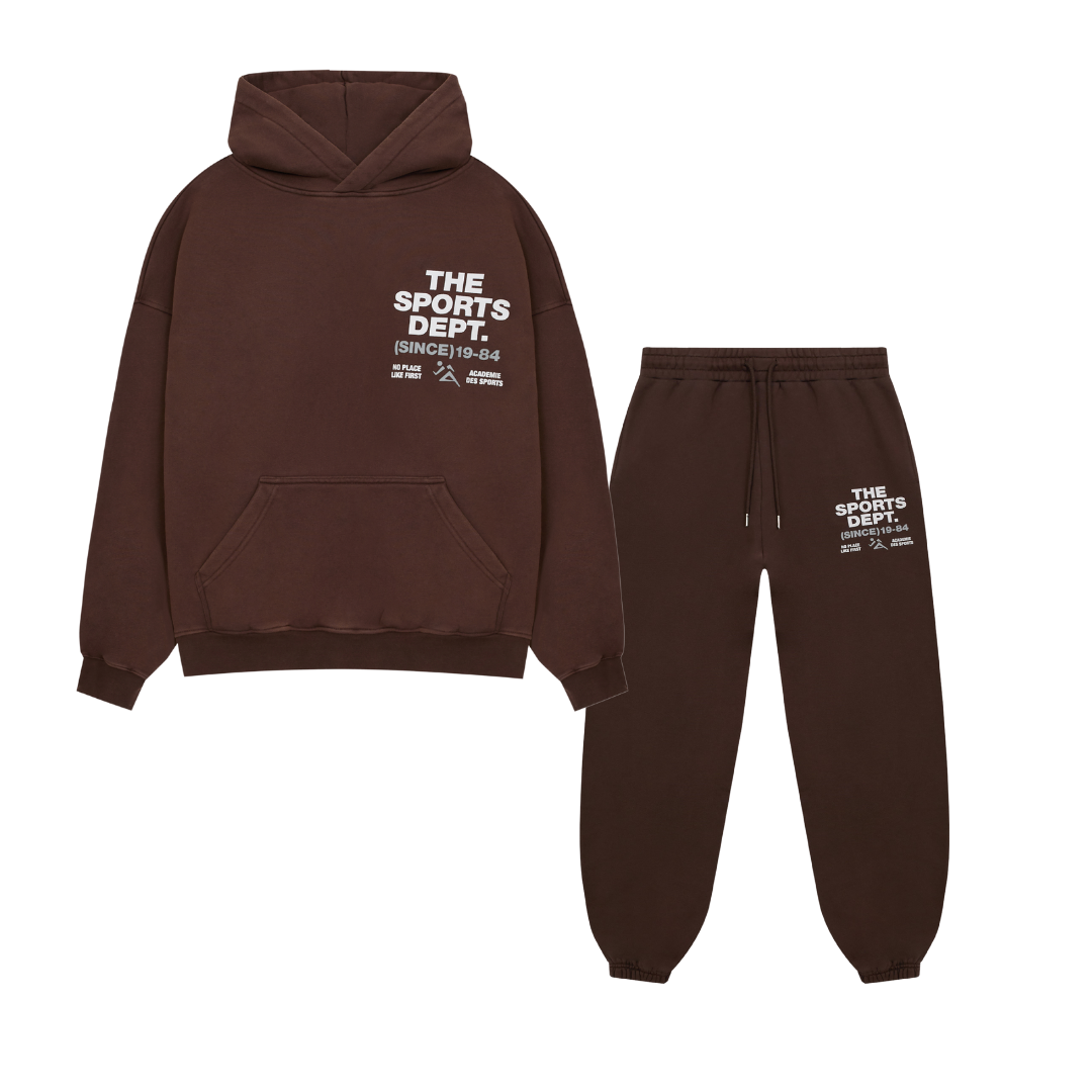 Vice 84 'The Sports Dept' Heavyweight Washed Hoodie Jogger Set