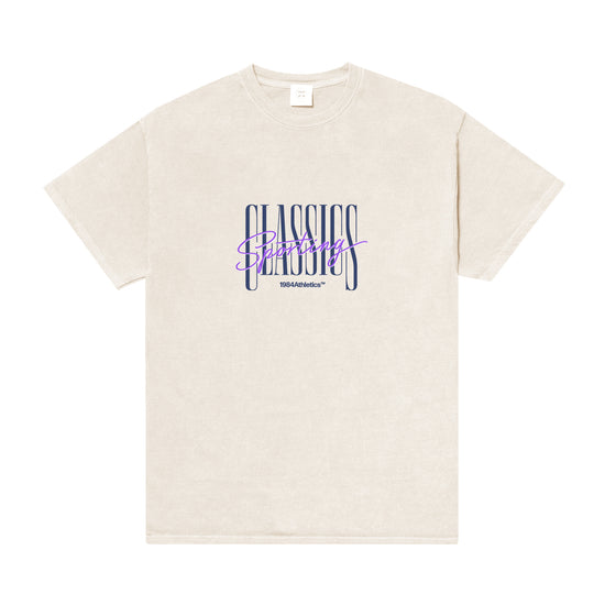 Vice 84 'Sporting Classics' Vintage Washed Tee - Ecru