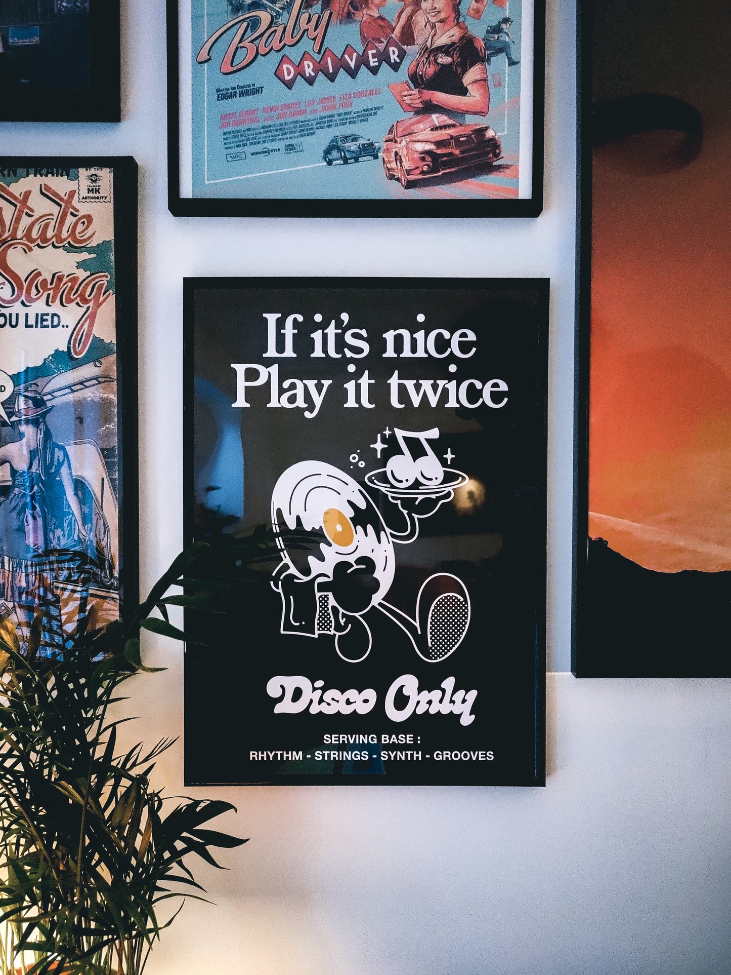 DISCO ONLY 'Play It Twice V2' Tee & Print Bundle - Black