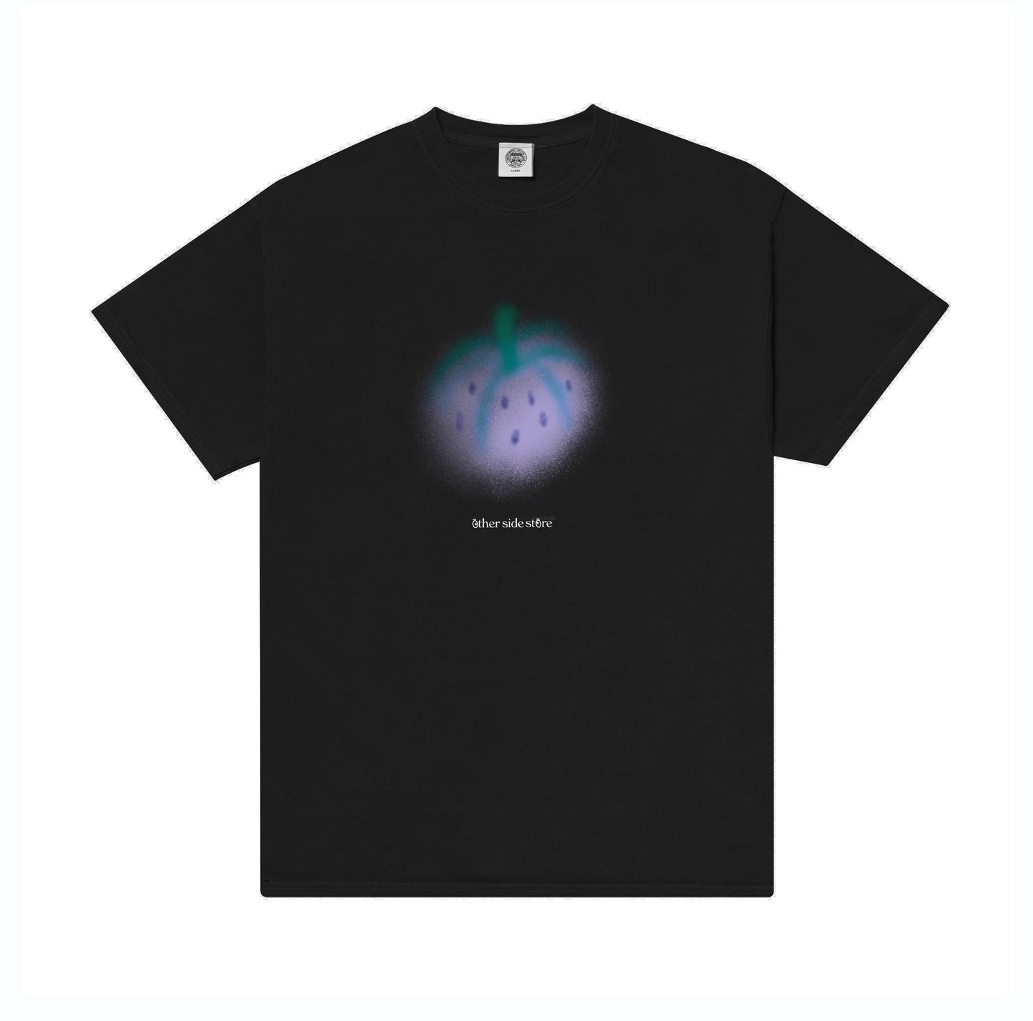 Other Side Store 'Purple Strawberry' Tee - Black