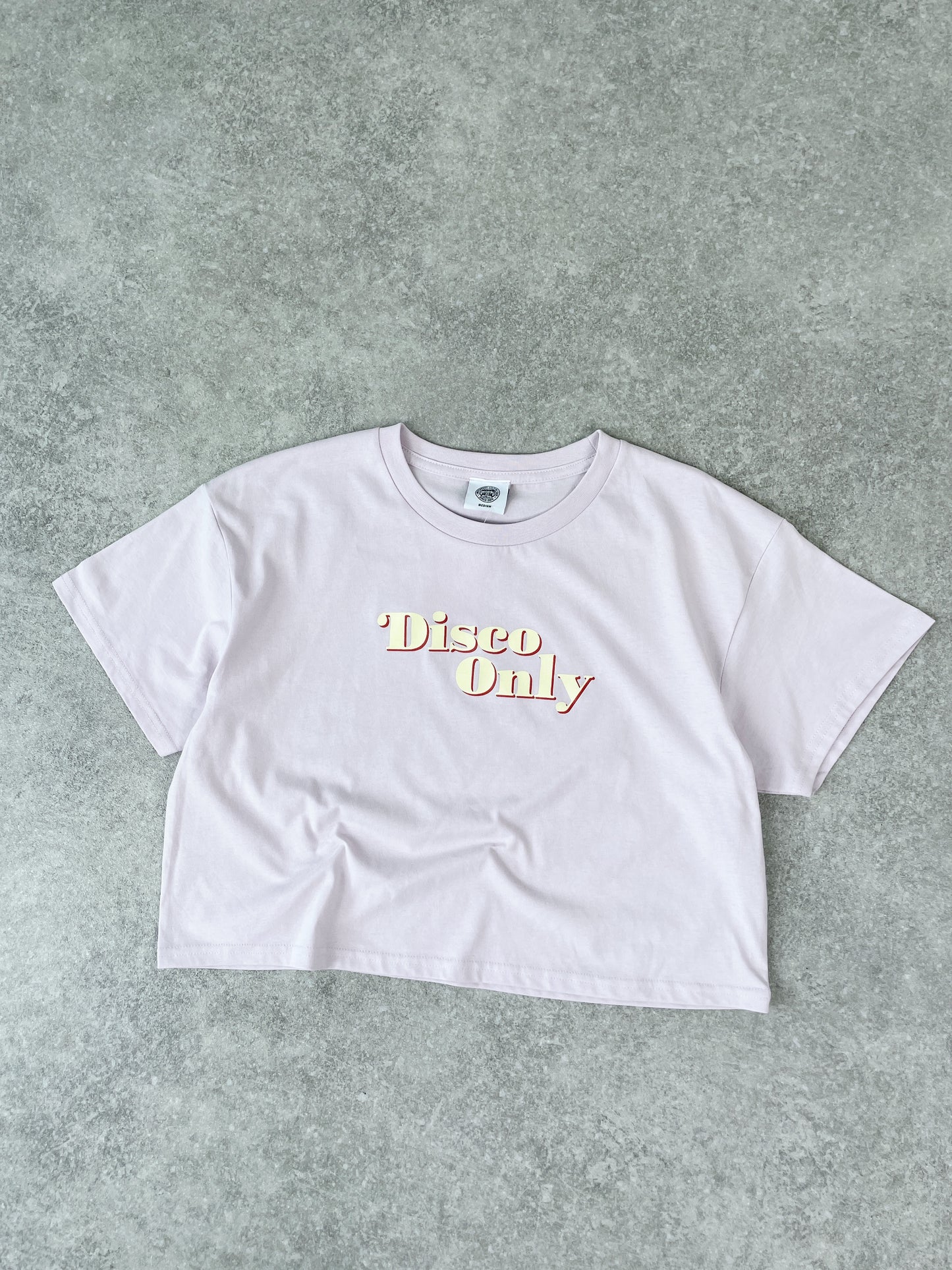 DISCO ONLY WMNS '70s' Cropped Tee - Orchid