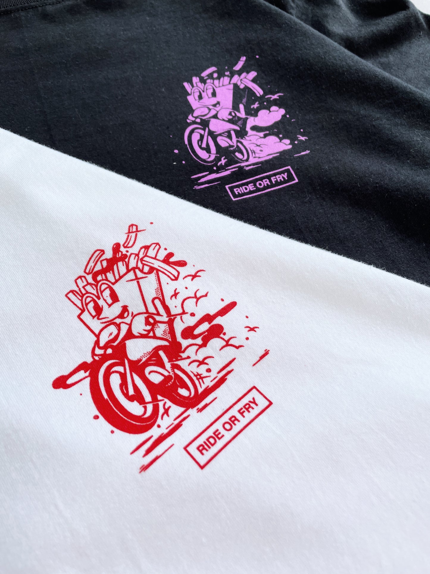 Pomme Frite 'Ride Or Fry' Tee - White
