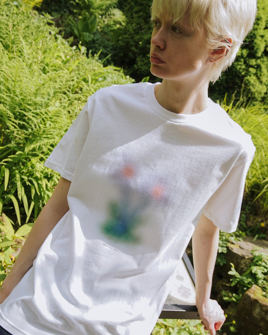 Other Side Store 'Lavender' Tee - White