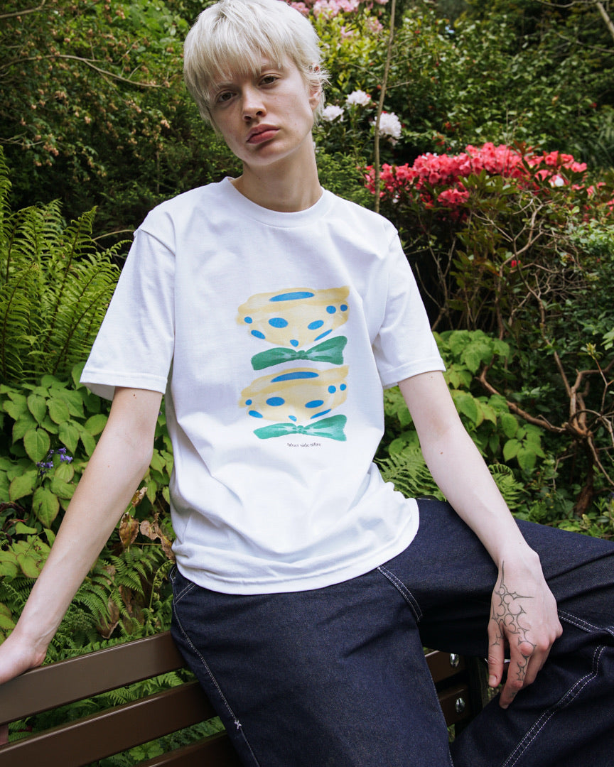 Other Side Store 'Yellow Flower' Tee - White