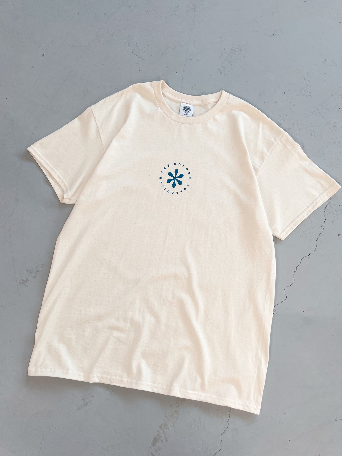 Colour Collective 'Classic Wallflower' Tee - Natural