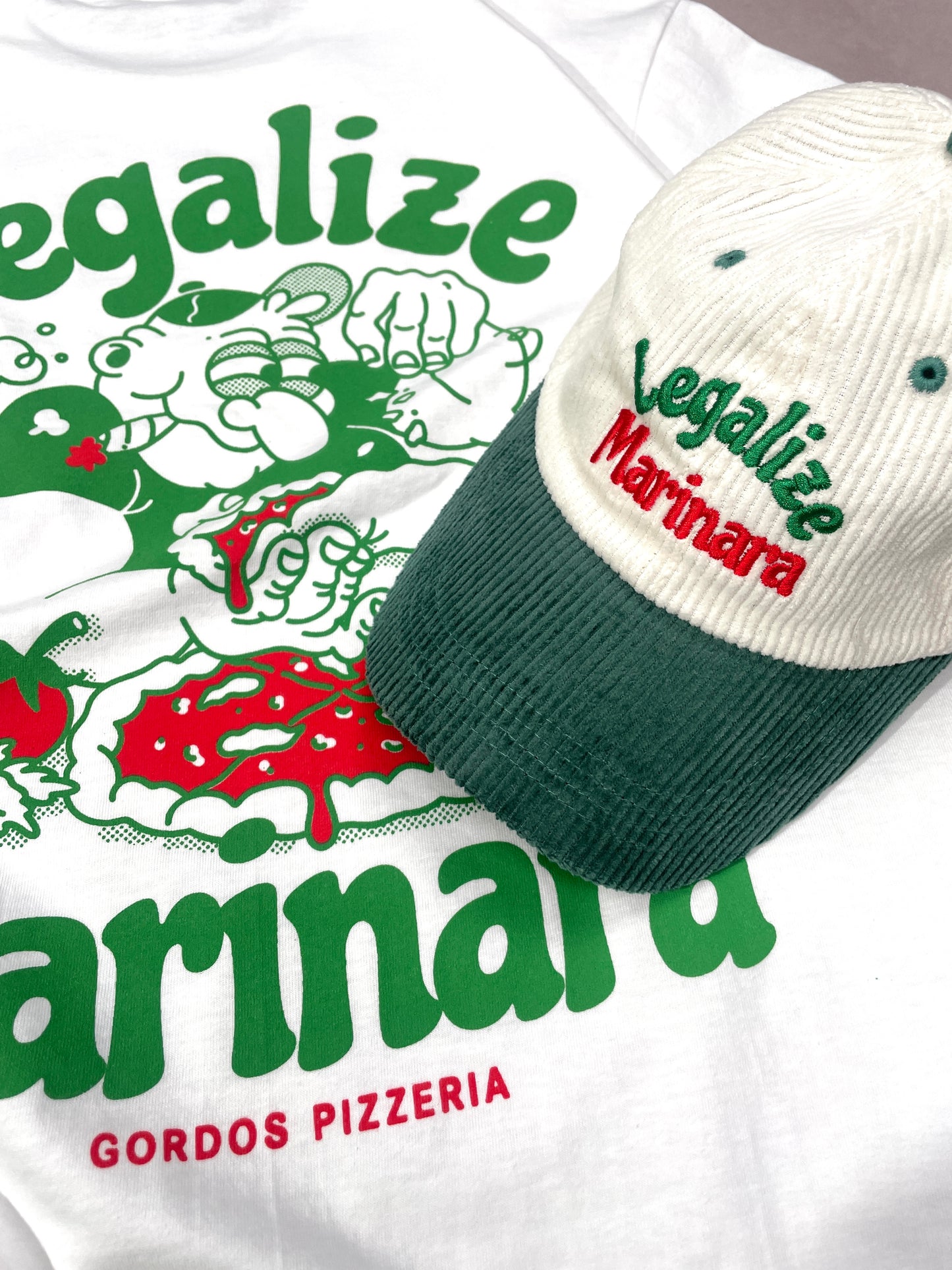 Gordos Pizzeria 'Legalize Marinara' Tee & Cap Bundle