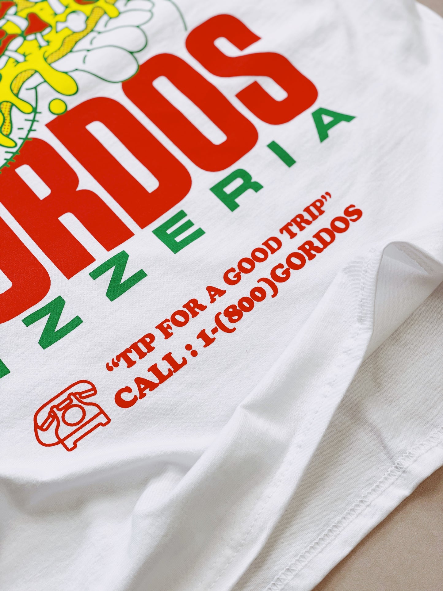 Gordos Pizzeria 'Good Trip' Tee - White
