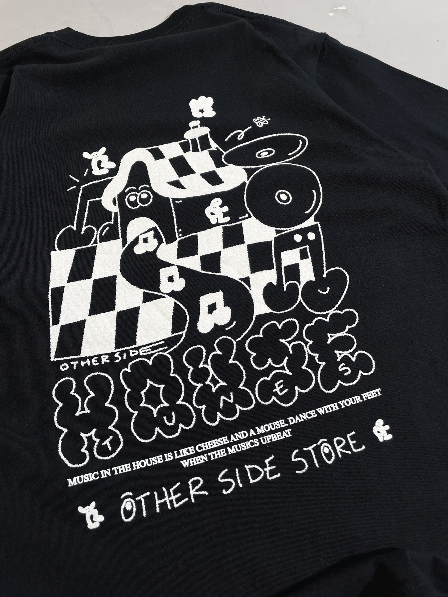 Other Side Store 'House Tunes' Tee - Black *1 OF 100 EXCLUSIVE*
