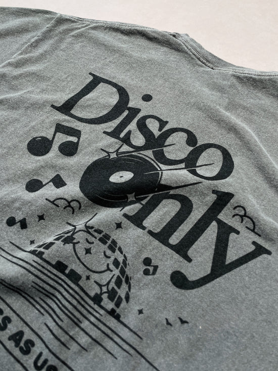DISCO ONLY 'Business As Usual' Vintage Washed Tee - Black