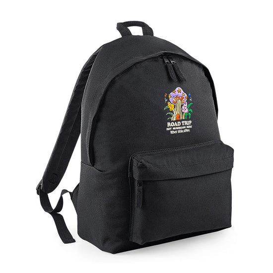 Other Side Store 'Road Trip' Embroidered Backpack - Black