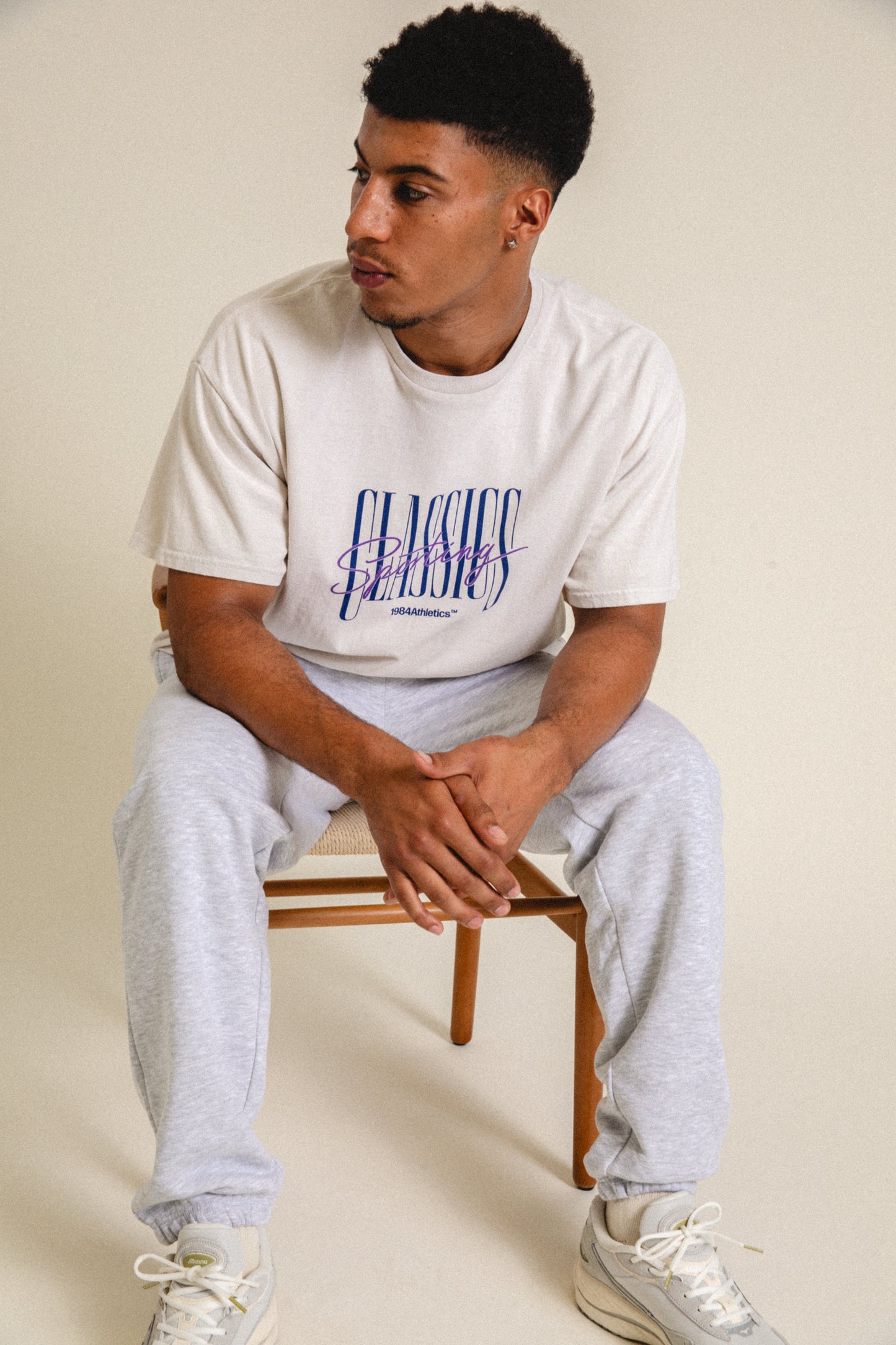 Vice 84 'Sporting Classics' Vintage Washed Tee - Ecru