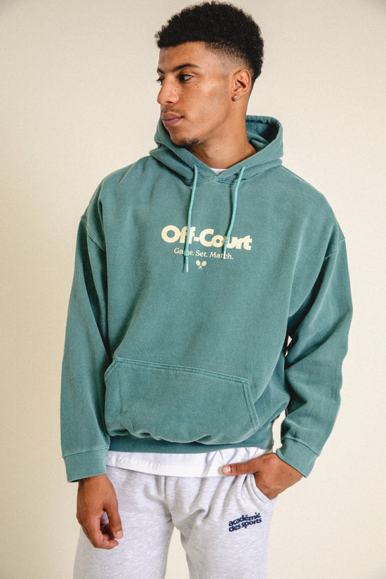 Vice 84 'Off-Court GSM' Vintage Washed Hoodie - Forest