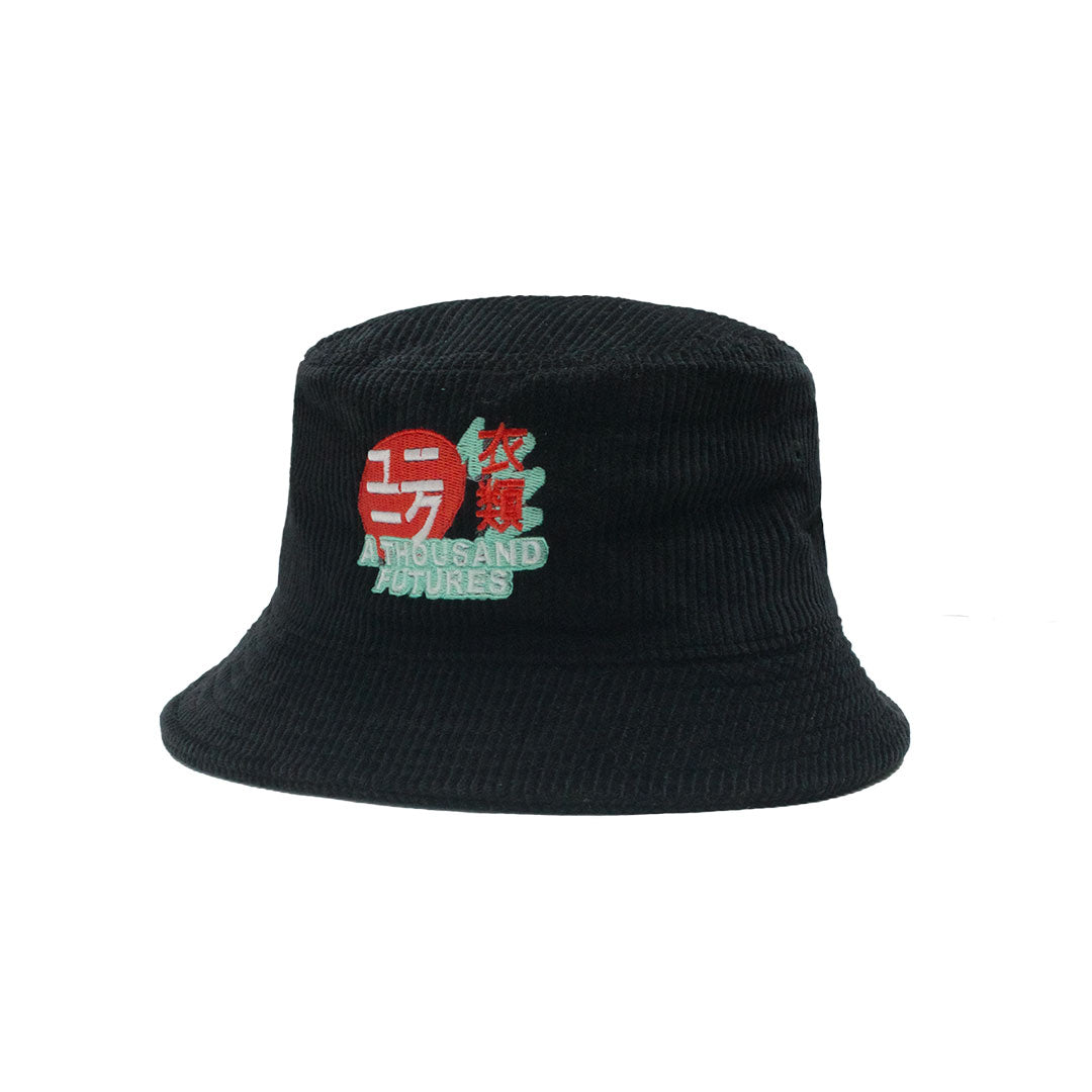 A Thousand Futures 'Lucky' Cord Bucket Hat - Black