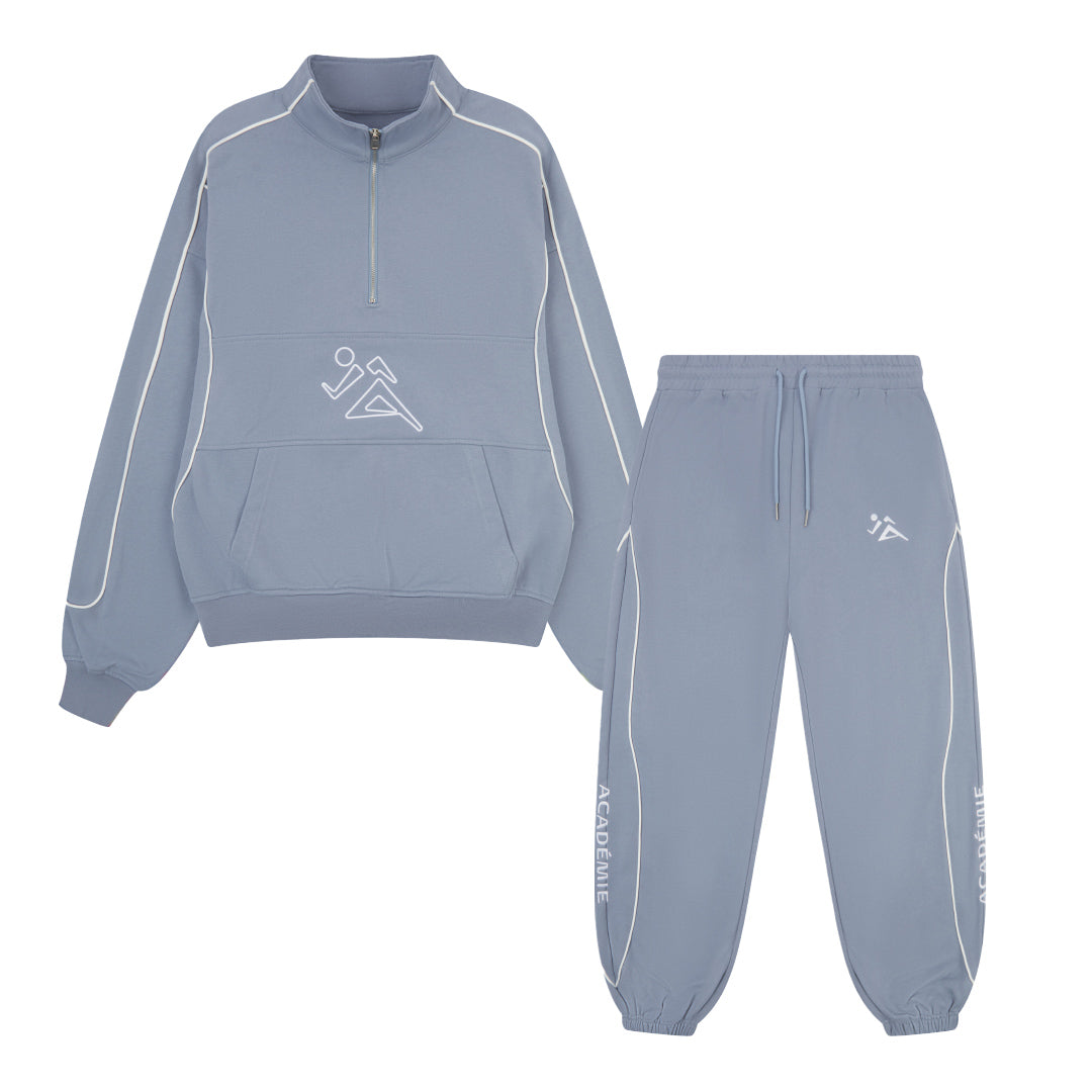 Vice 84 'Stadium' Heavyweight 1/4 Zip Joggers Set Blue – UN:IK