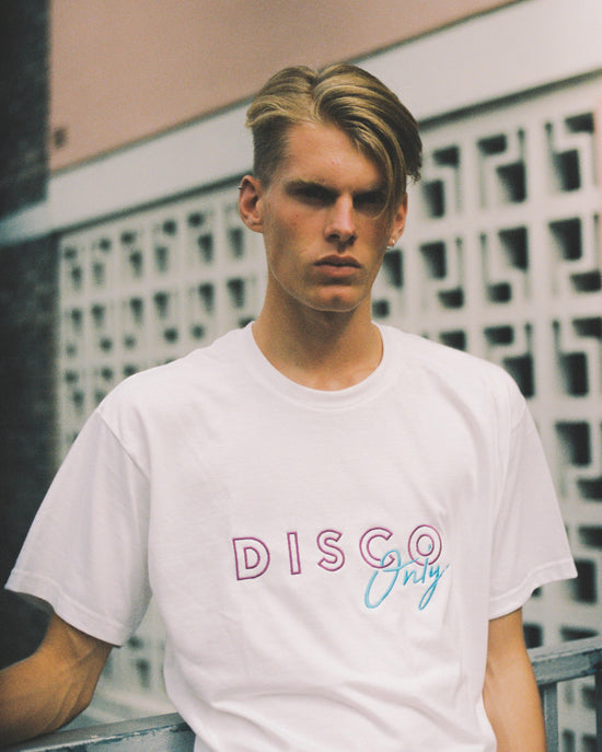 DISCO ONLY Embroidered Tee *100K CLUB*