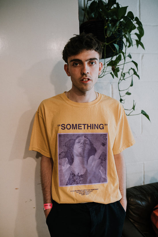 Colour Collective 'Something' Tee - Vintage Washed Mustard *100K CLUB*
