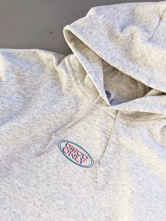 DISCO ONLY 'Play It Twice V1' Hoodie - Ash Grey