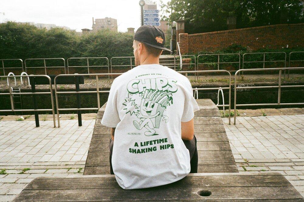 Pomme Frite x UN:IK 'Mr Chips' Tee - Ash Grey – UN:IK Clothing