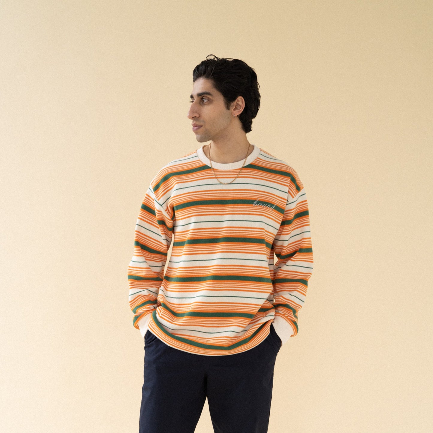 bound 'Seville' Stripe Knit Sweater