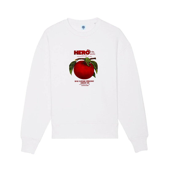 Seasonal Hero 'Apple Branch' Oversized Sweater - Organic White - UN:IK Clothing