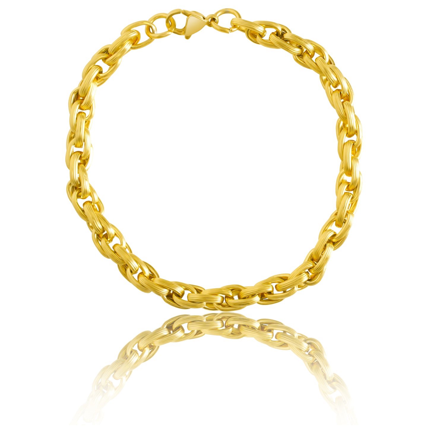 Thick Rope Bracelet - Gold
