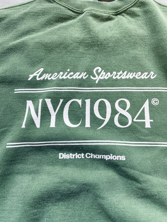 Vice 84 'Running Club' Sweater - Vintage Washed Moss