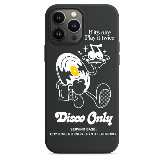 DISCO ONLY 'Play It Twice V2' Phone Case - Black