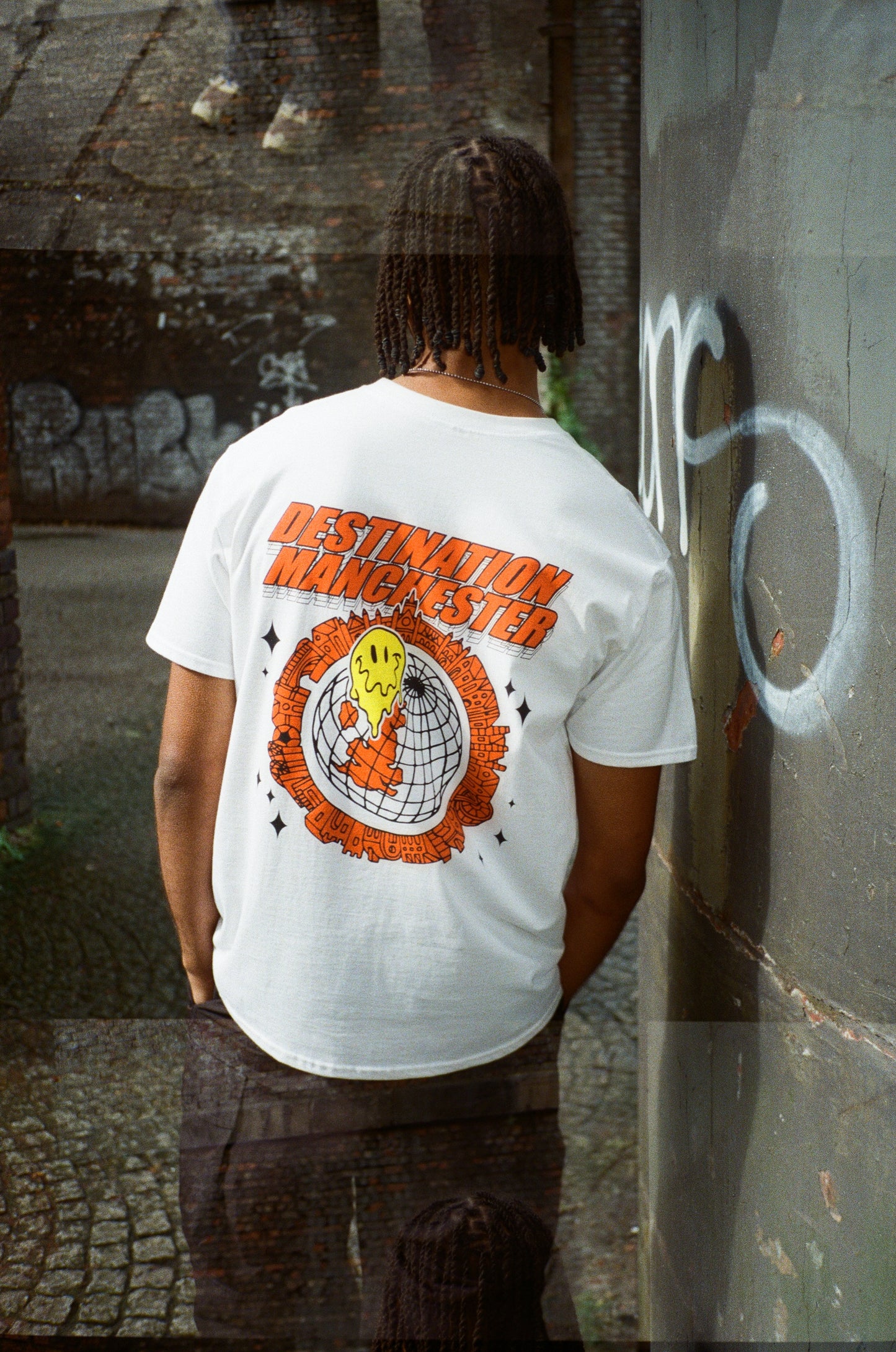 WHP x UN:IK 'Destination Manchester' Tee - White