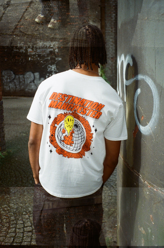 WHP x UN:IK 'Destination Manchester' Tee - White
