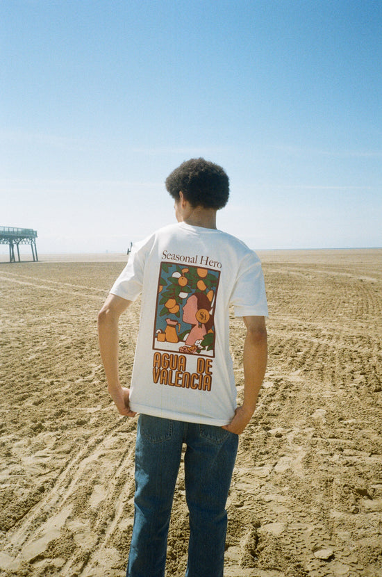 Seasonal Hero 'Valencia' Tee - Natural