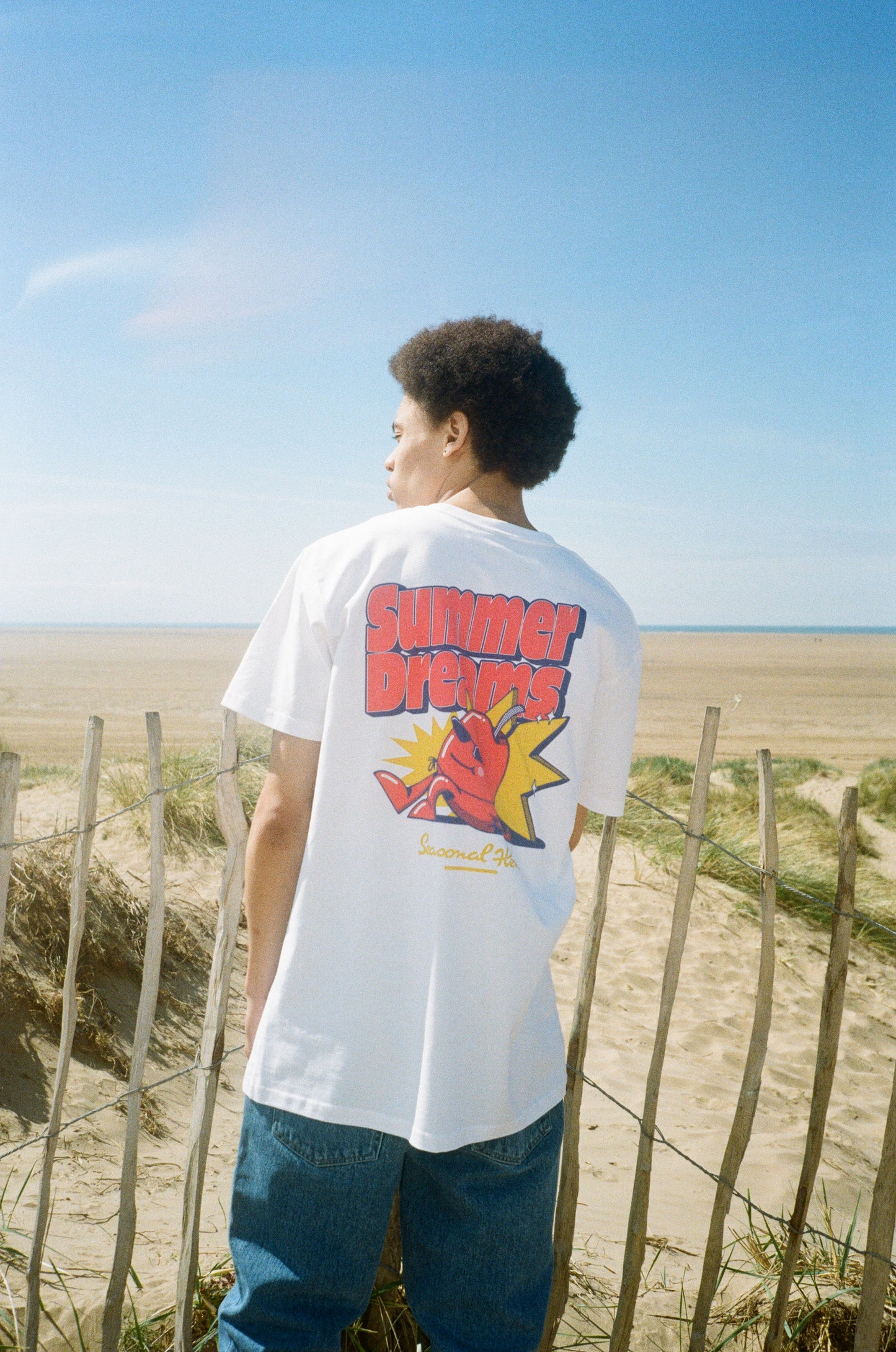 Seasonal Hero 'Summer Dreams' Tee - White