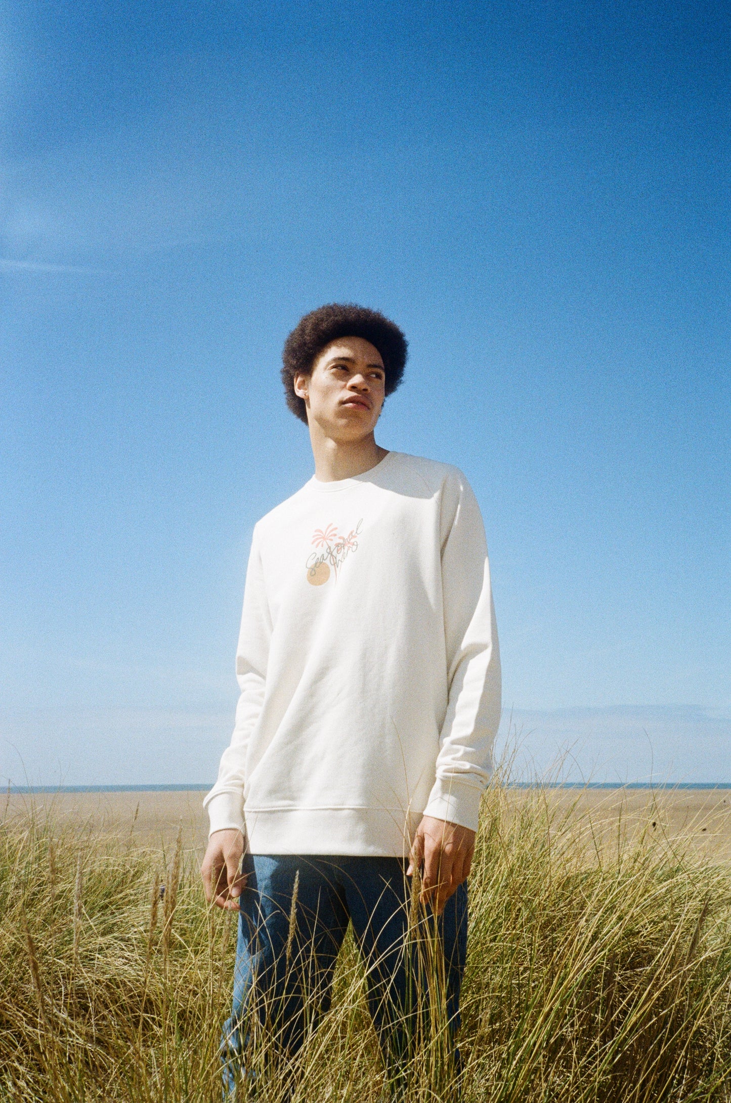 Seasonal Hero 'Palms' Sweater - Organic Natural