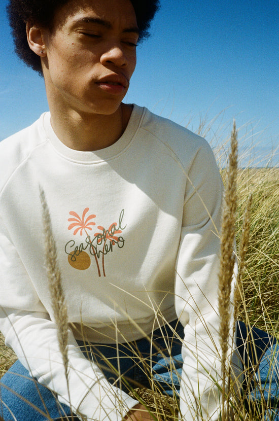 Seasonal Hero 'Palms' Sweater - Organic Natural