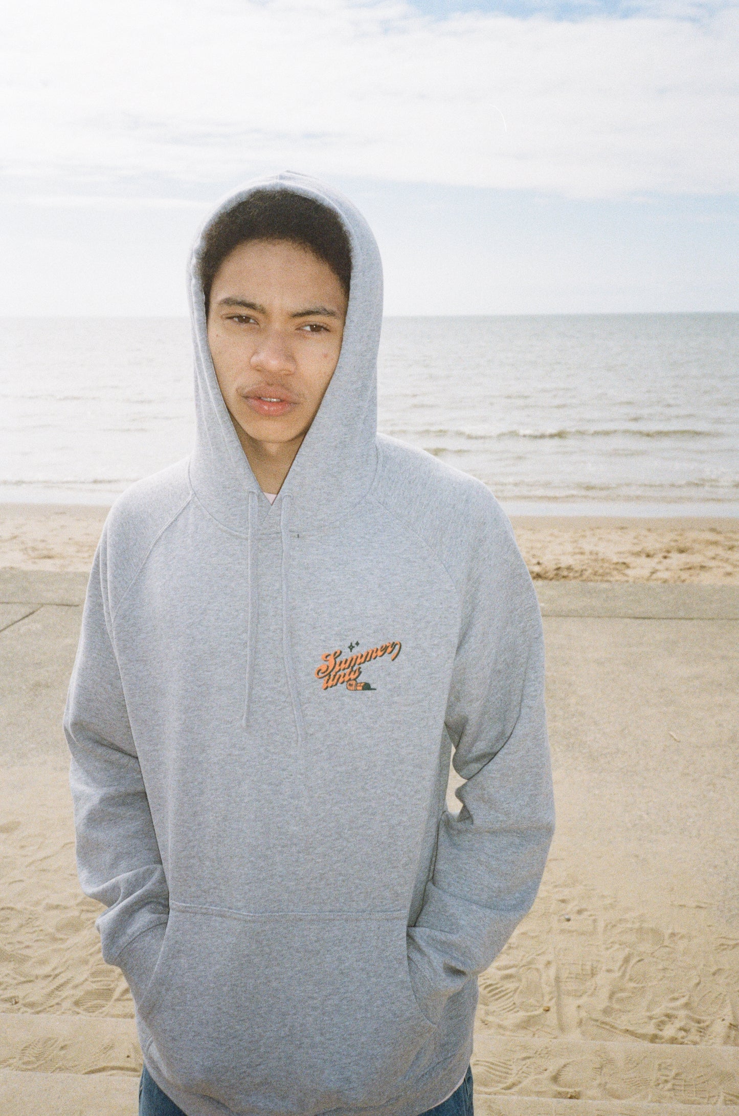 Seasonal Hero 'Summery Tints' Hoodie - Heather Grey