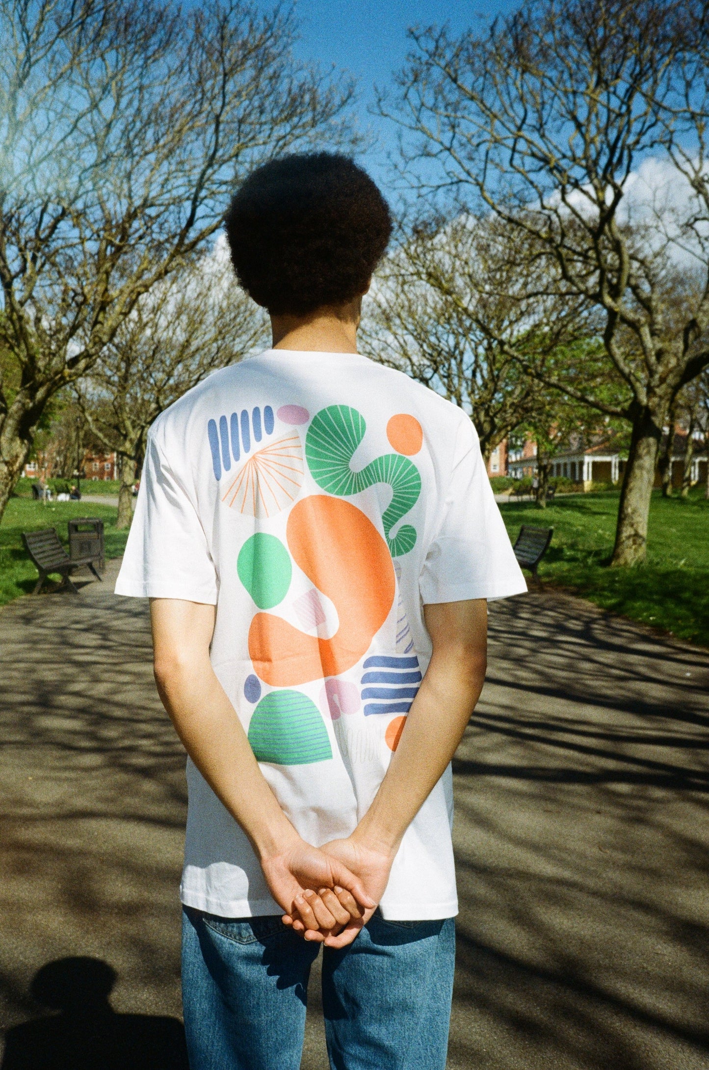 Seasonal Hero 'Summer Abstract' Tee - White