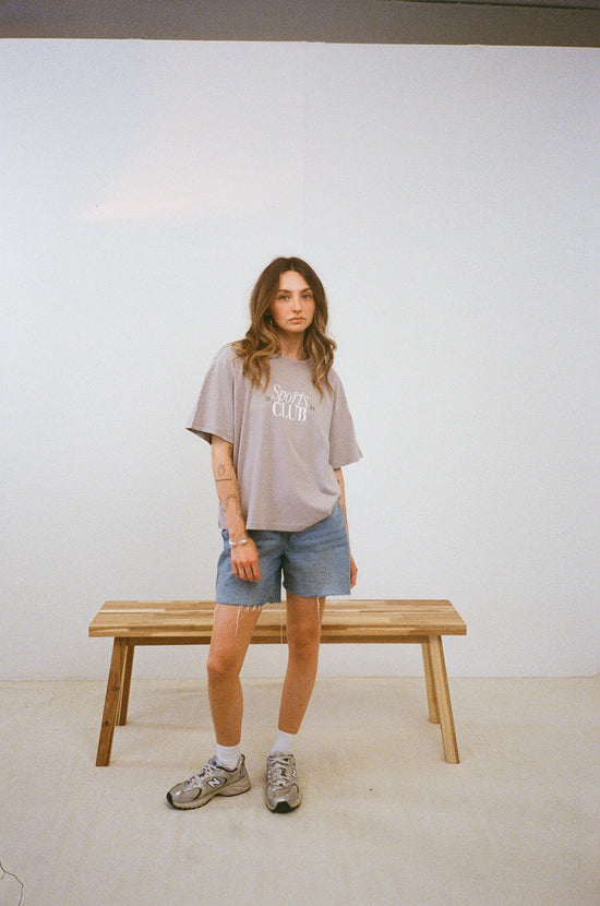 Vice  84 WMNS 'Sports Club' Staple Tee - Storm Grey