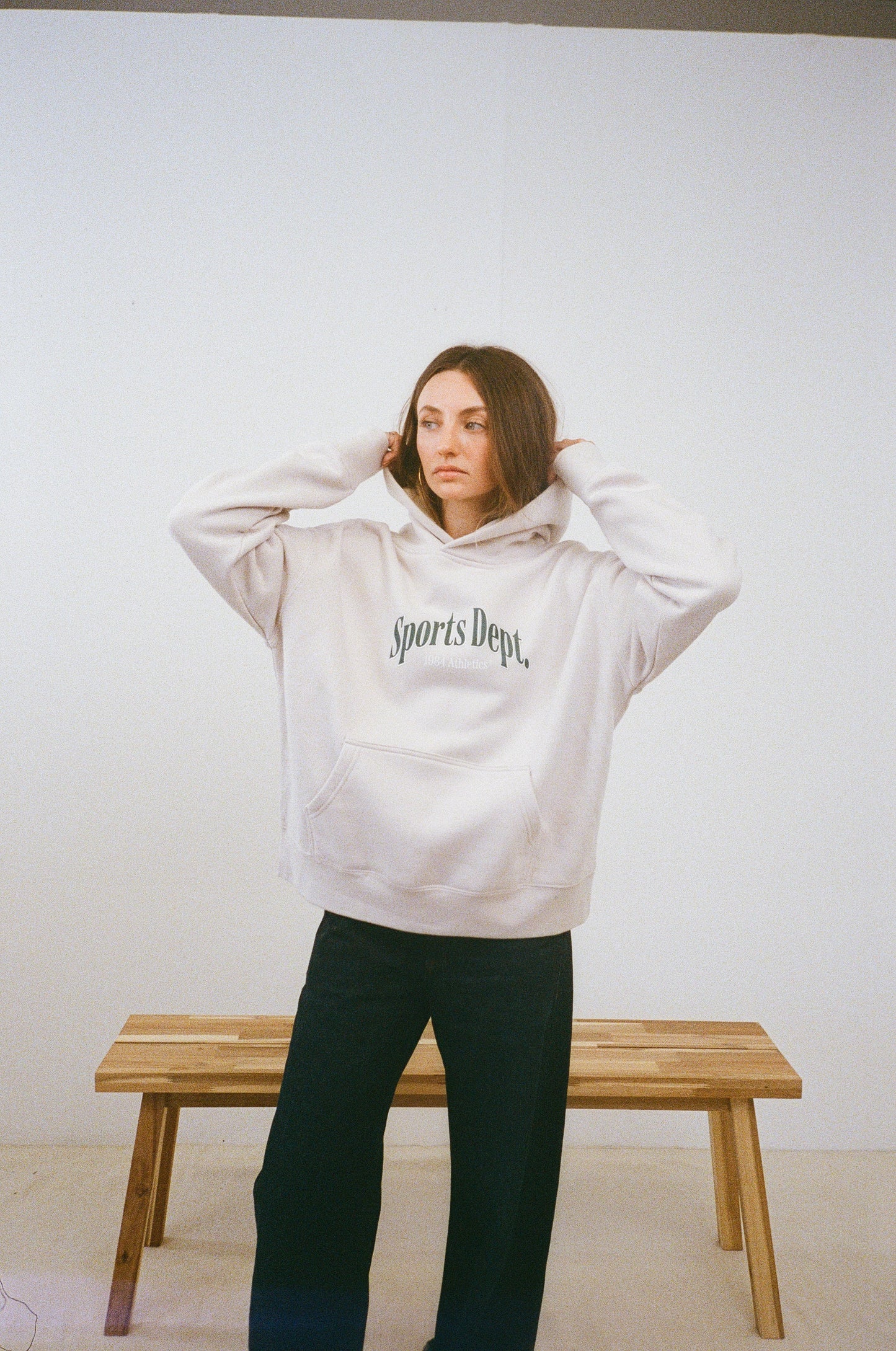 Vice 84 WMNS 'Sports Dept' Hoodie - Bone