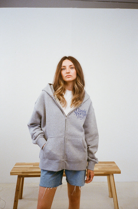 Vice 84 WMNS 'Sporting Goods' Zip Hoodie - Ash