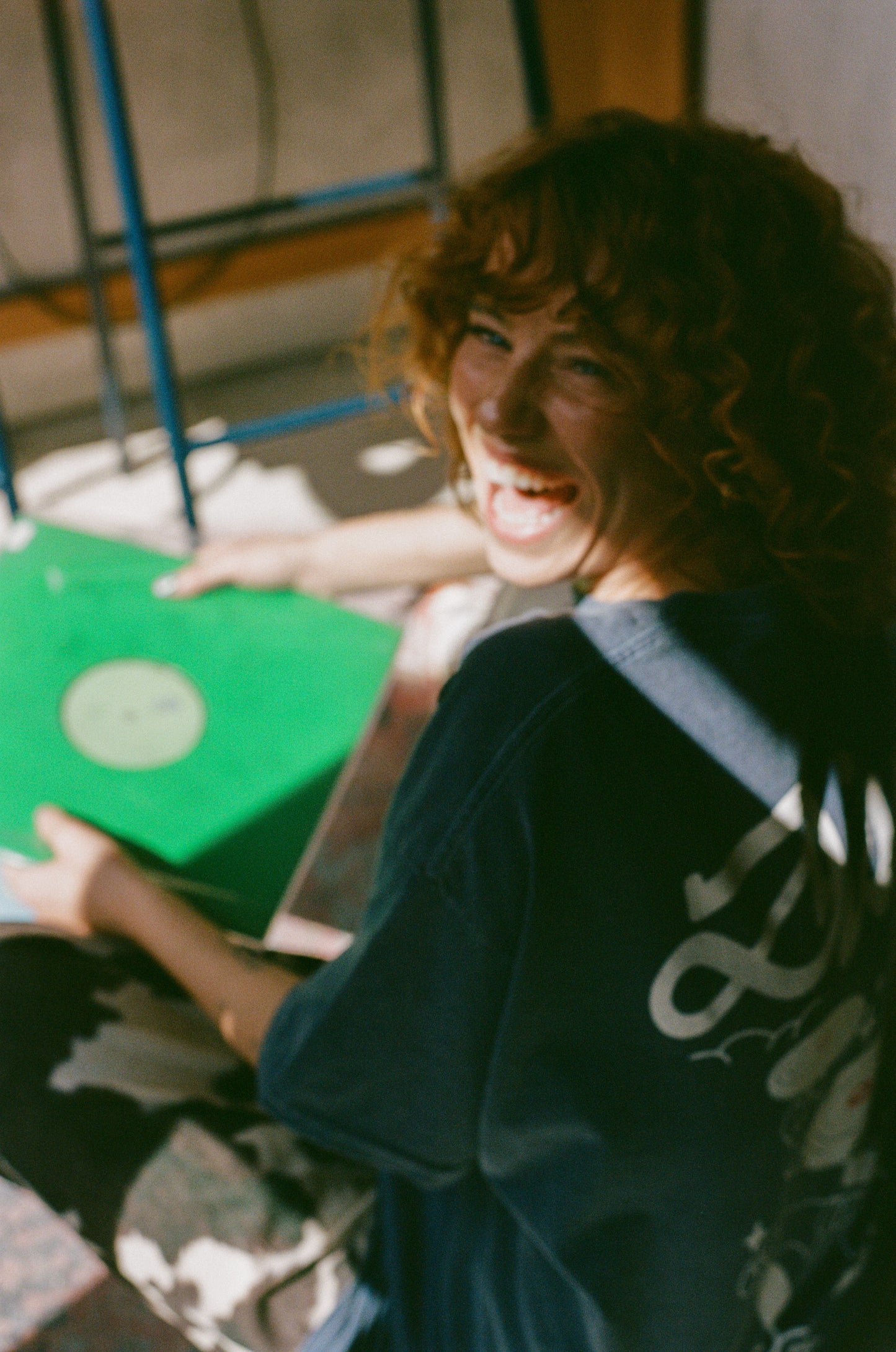 DISCO ONLY 'Time To Boogie' Vintage Washed Tee - Navy