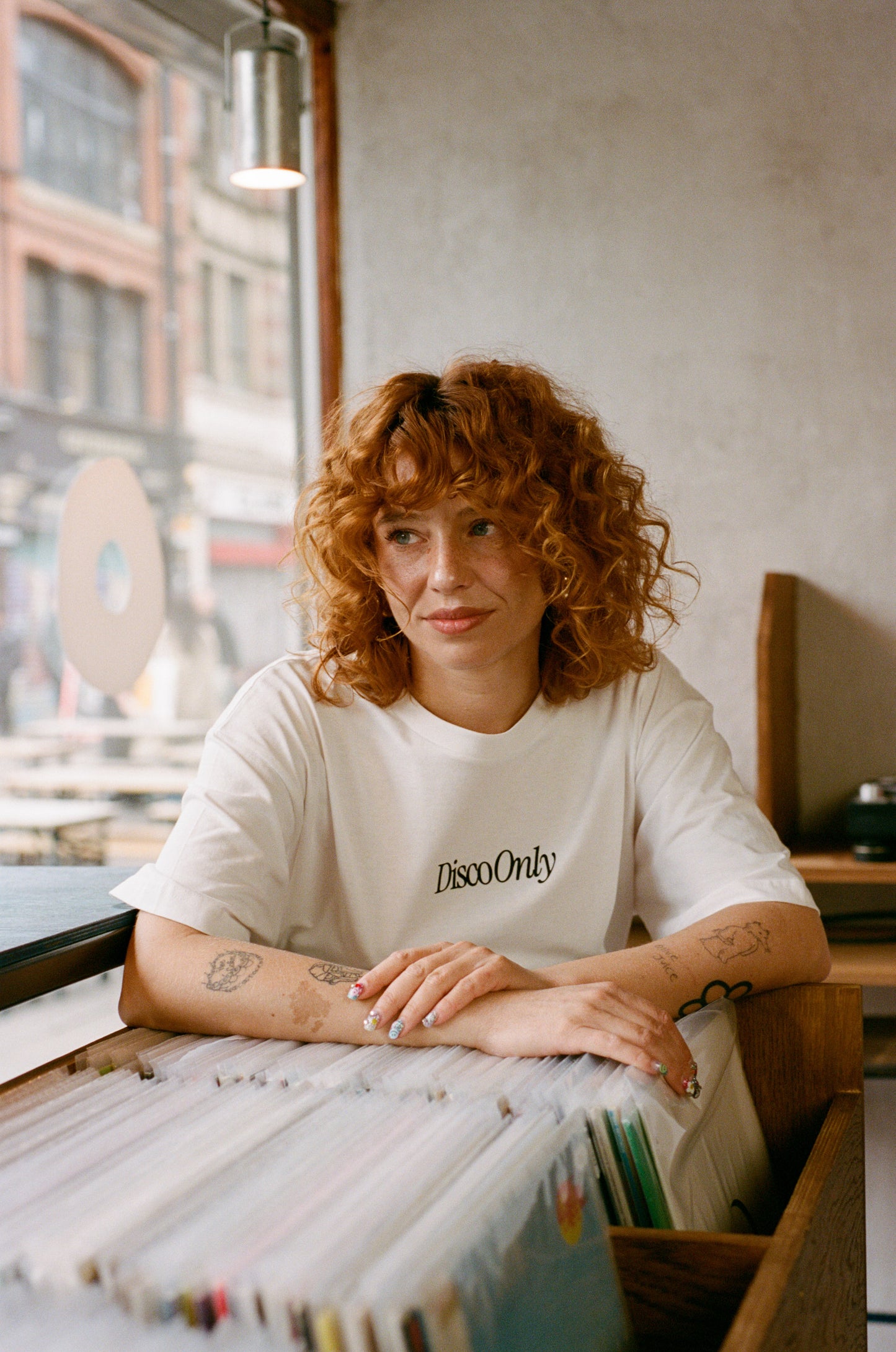 DISCO ONLY 'Catch The Beat' Tee - White