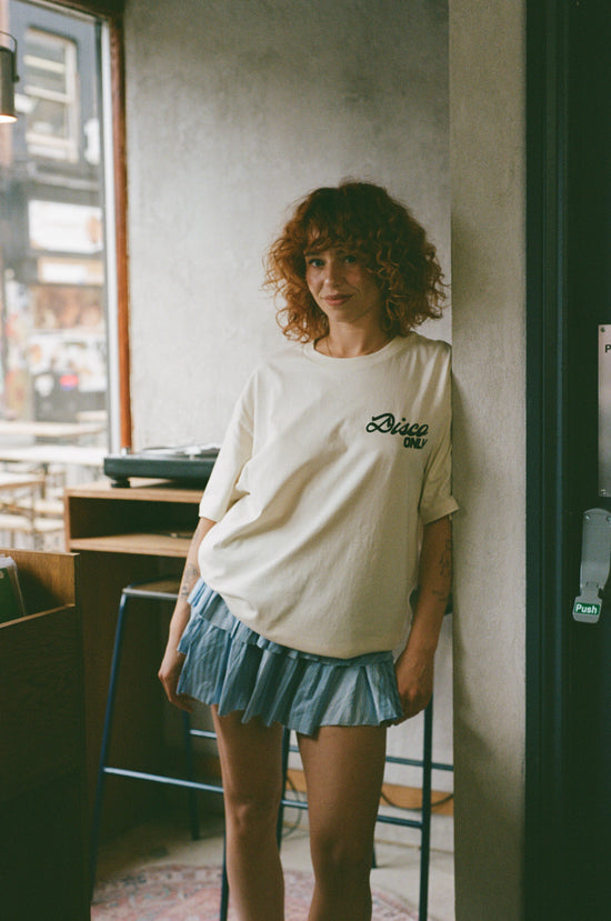 Load image into Gallery viewer, DISCO ONLY &amp;#39;Time To Boogie&amp;#39; Tee - Ecru
