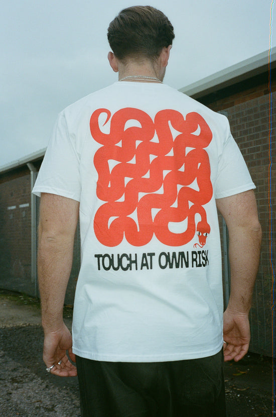 KBAR X UN:IK 'Touch At Own Risk' Tee - White