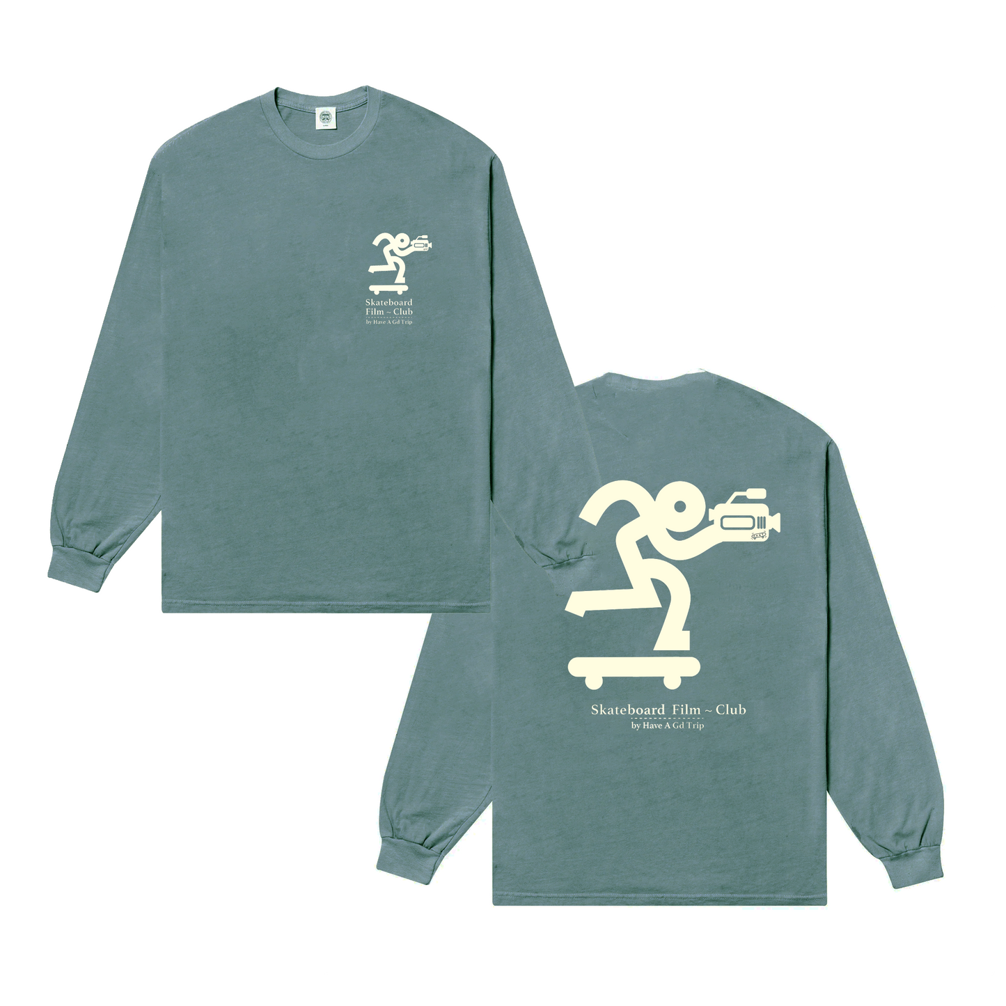 HAVE A GD TRIP 'Skateboard Film' Vintage Washed Longsleeve Tee